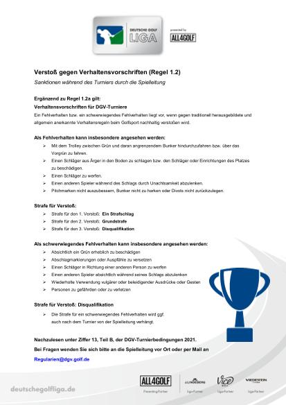 DGL-Verhaltensvorschriften