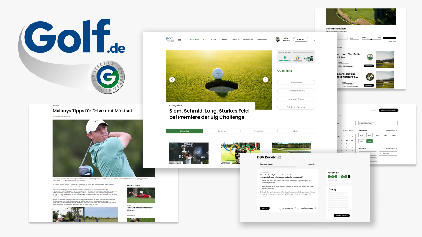 golf.de - alles da, alles drin